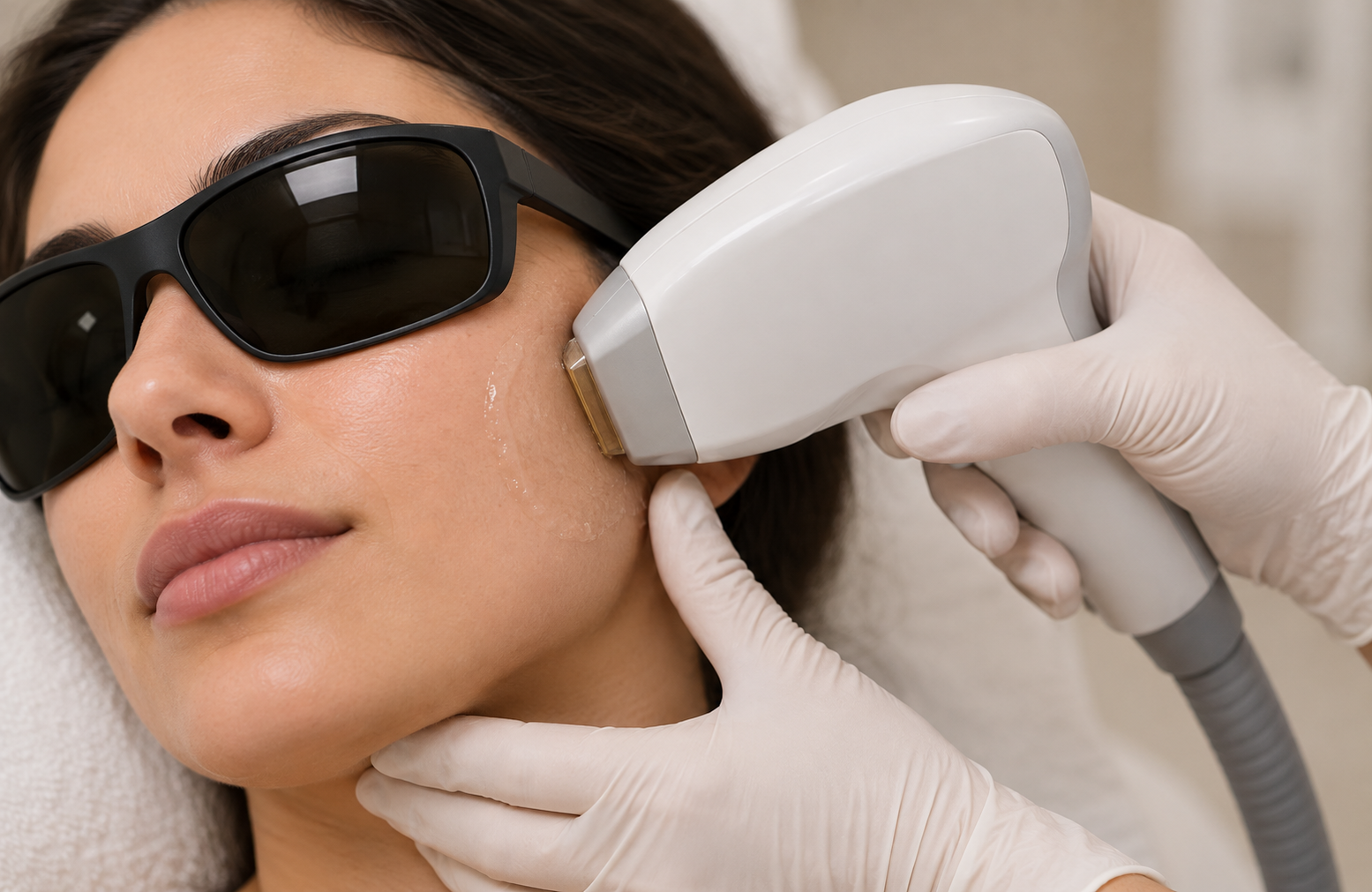 Aesthetic Lounges Laser Hair Removal Women Cheeks